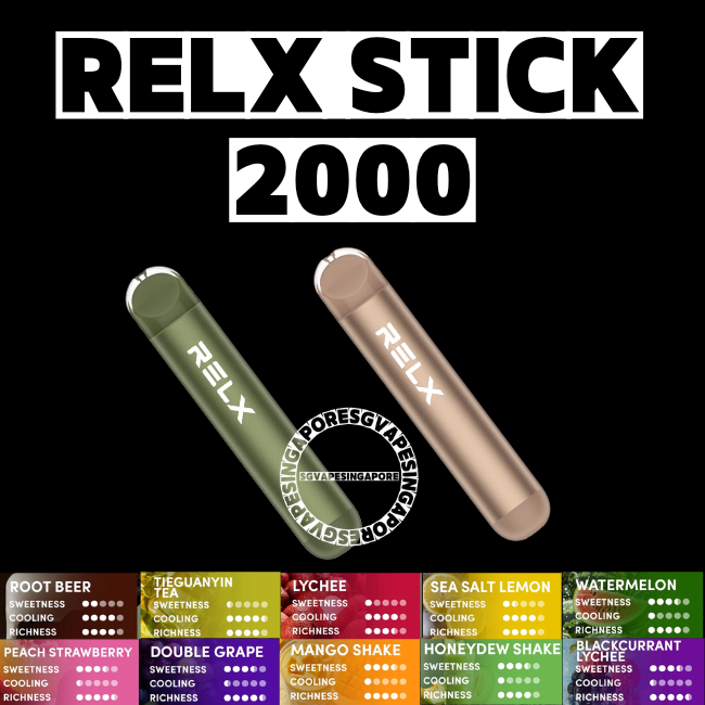Relx Stick 2000 - Sg Vape Singapore Delivery Vape Shop SG Delivery Vape Singapore Relx Stick 2000 - Sg Vape Singapore Delivery Vape Shop SG Delivery Vape Singapore